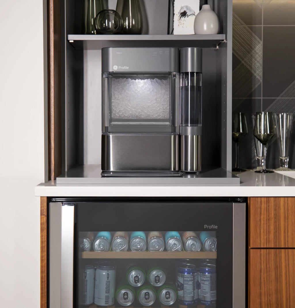 Countertop Nugget Ice Maker with Side Tank Stainless Steel H9457