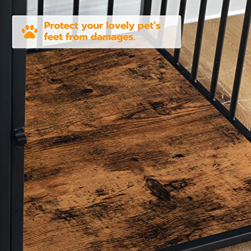 Wooden Dog Crate Furniture with Drawer I575715