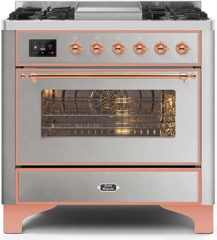 36 Dual Fuel Propane Gas Range Stainless Steel O529530