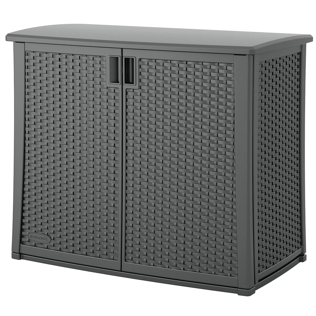 Outdoor Cabinet Deck Storage Box with Adjustable Shelf, 2 Pack C616612