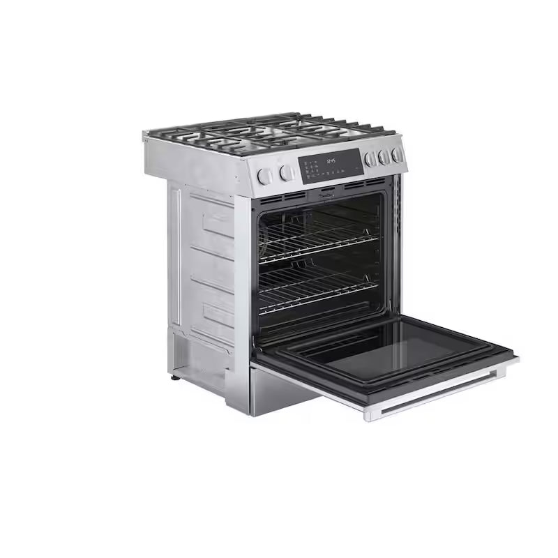 30 in. 4.6 cu. ft. Slide-In Dual Fuel Range with Convection Oven Stainless Steel F43244