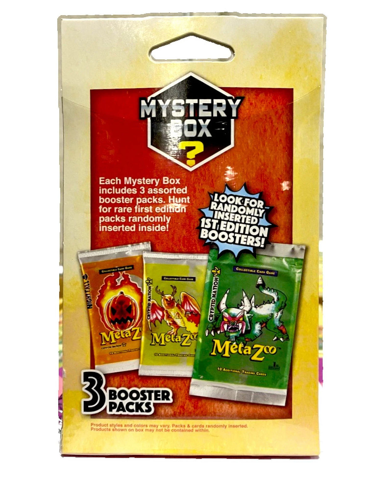 Trading Card Hanger Box with 3 Assorted Booster Packs J34804