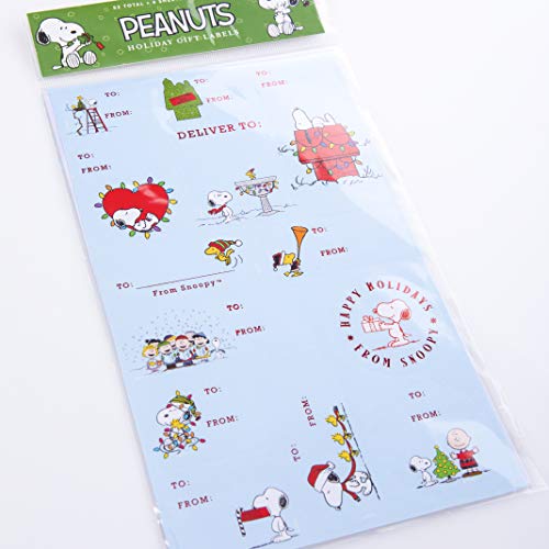 White Self-Adhesive Christmas Gift Labels S87919