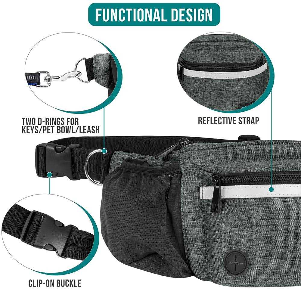Dog Treat Pouch with Poop Bag Dispenser H81444