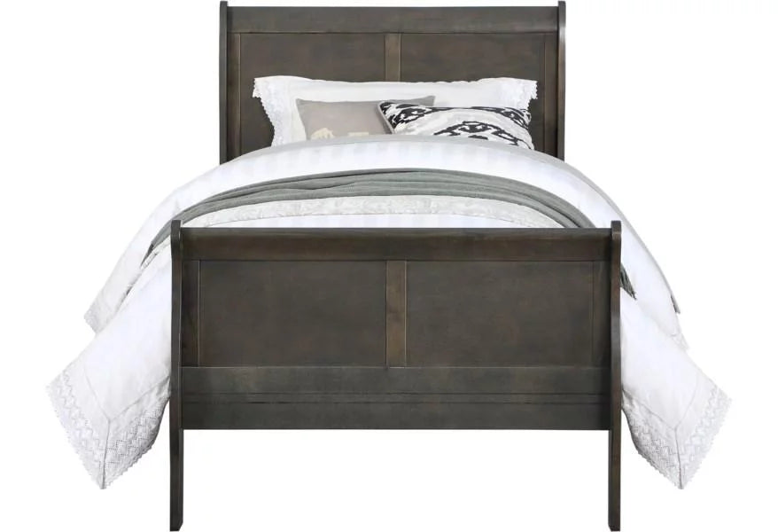 Dark Gray Eastern King 5pcs Bedroom Set E644