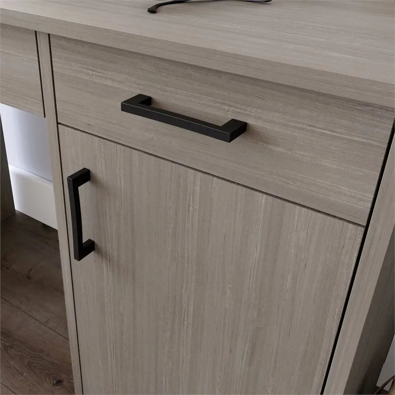 Contemporary Gray Engineered Wood Computer Desk B410879