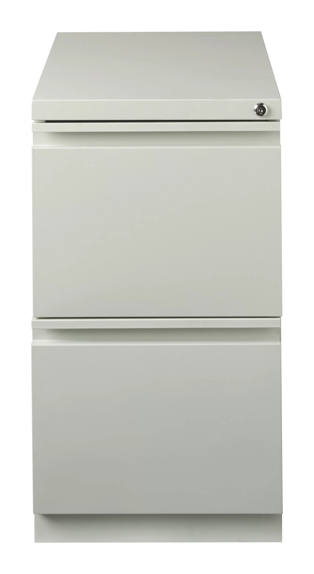 23" Deep 2 Drawer Letter Width Gray Mobile Pedestal File Cabinet T8182