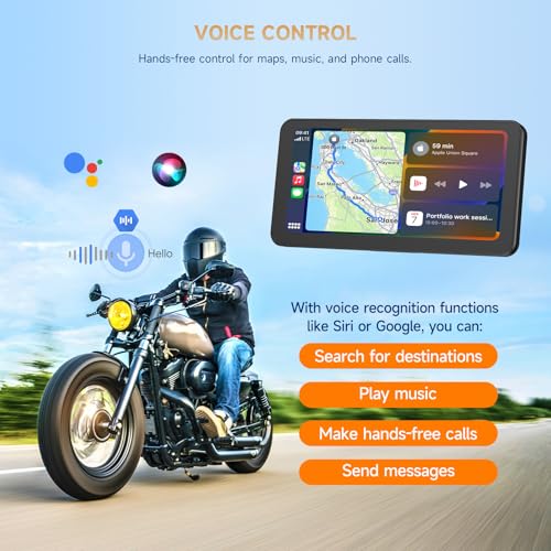 6.25" Motorcycle CarPlay & Android Auto Screen J39766