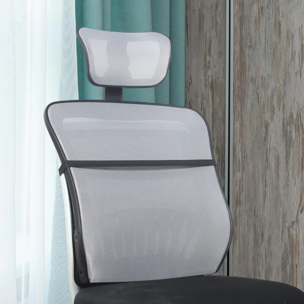 Office Chair Mesh Back Support with Headrest K177449
