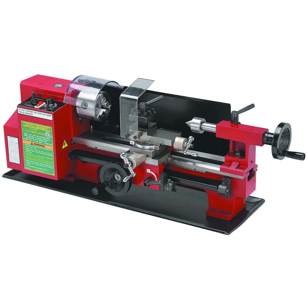 7 in. x 12 in. Benchtop Mini Lathe C545