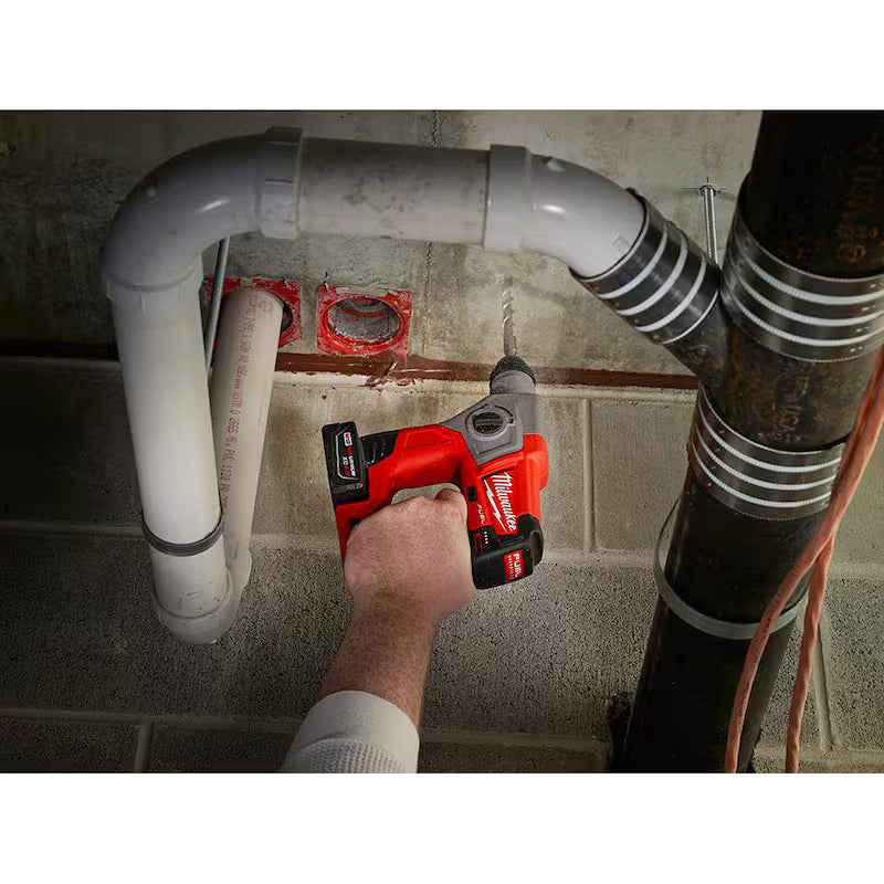 12-Volt Brushless Cordless SDS-Plus Rotary Hammer Kit with 5.0 Ah Battery J871612