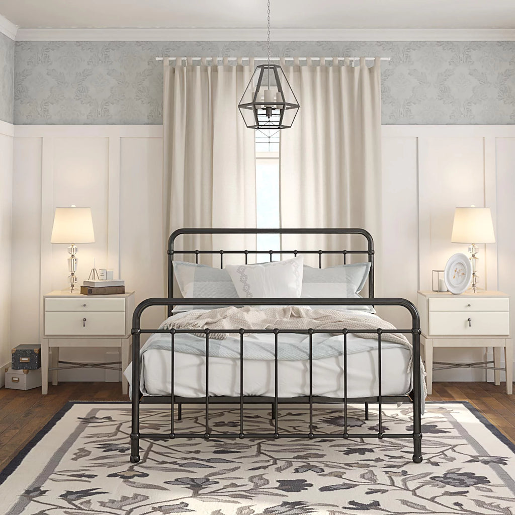 Black Full Metal Bed V37631