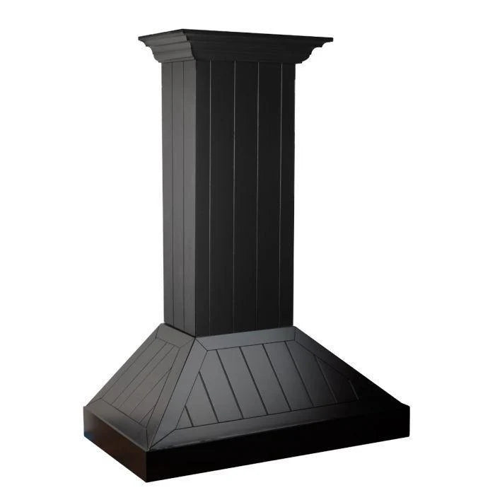 36 in. Wooden Wall Range Hood in Black N376078