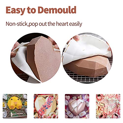 Silicone Chocolate Heart Molds Set F42303