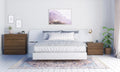 4 Piece Queen Size Bedroom Set Walnut and White D477643