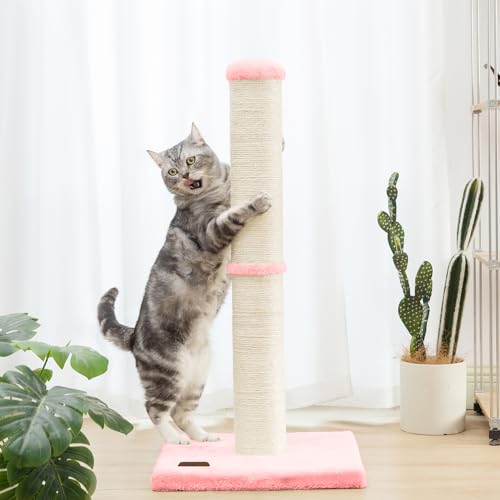 34 Inch Natural Sisal Cat Scratching Post T460