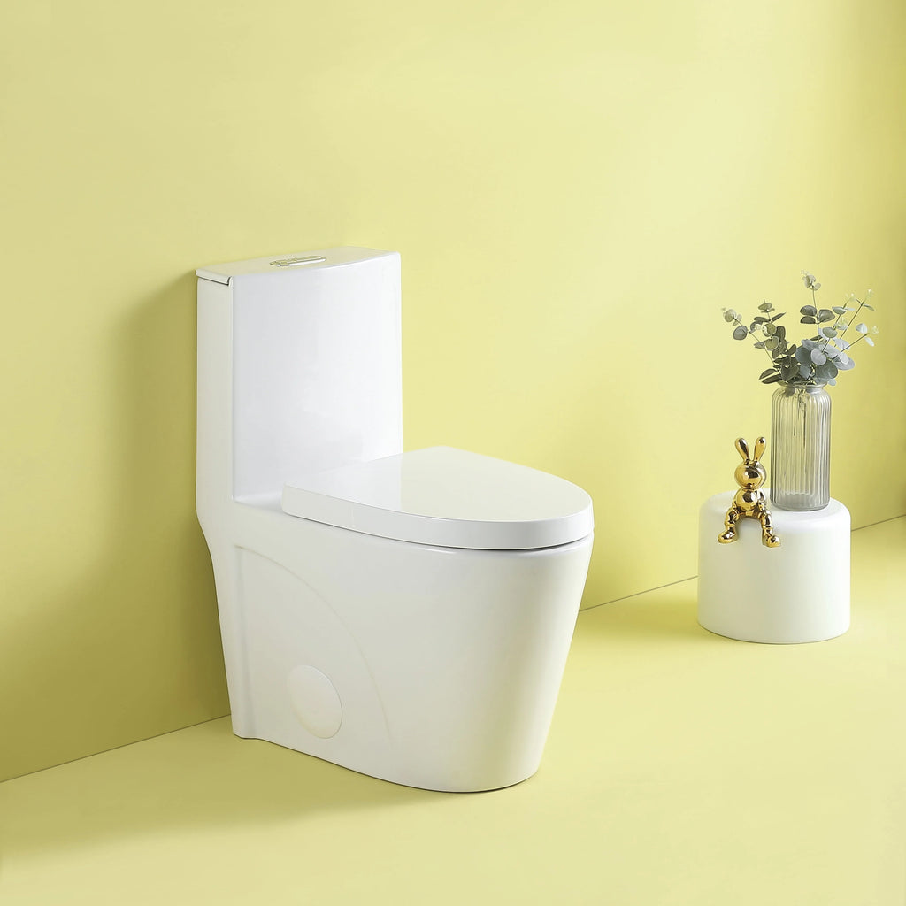 Dual Flush Elongated Toilet with Soft-Close Seat F7317