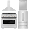 36 Inch Gas Range, Range Hood, Dishwasher, Refrigerator K587088