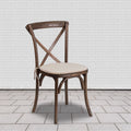 2 Pk. Cross Back Chair with Cushion R86245