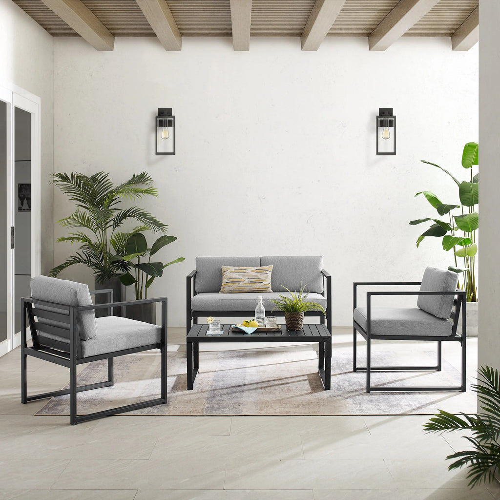 Gray 4 Piece Conversation Set C2991