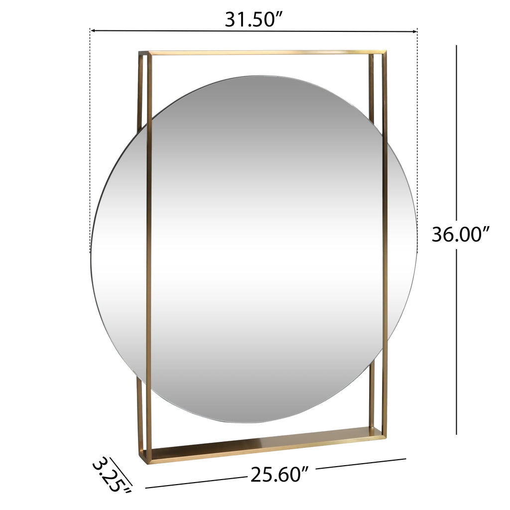 Wall Mirror, Brushed Brass N480295