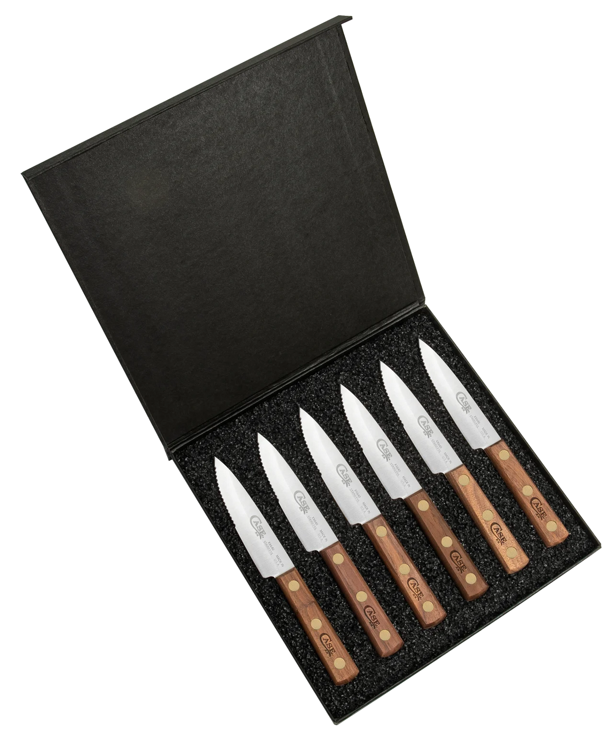 Walnut Wood 6-Knife Steak Knives Set V11085