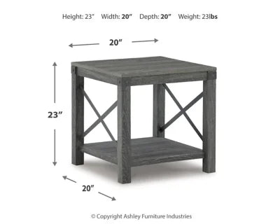 End Table Grayish Brown J428987