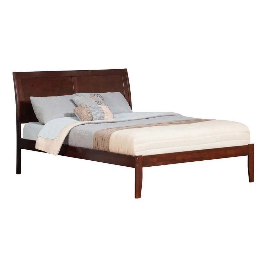 Solid Wood Queen Platform Bed in Walnut T4814