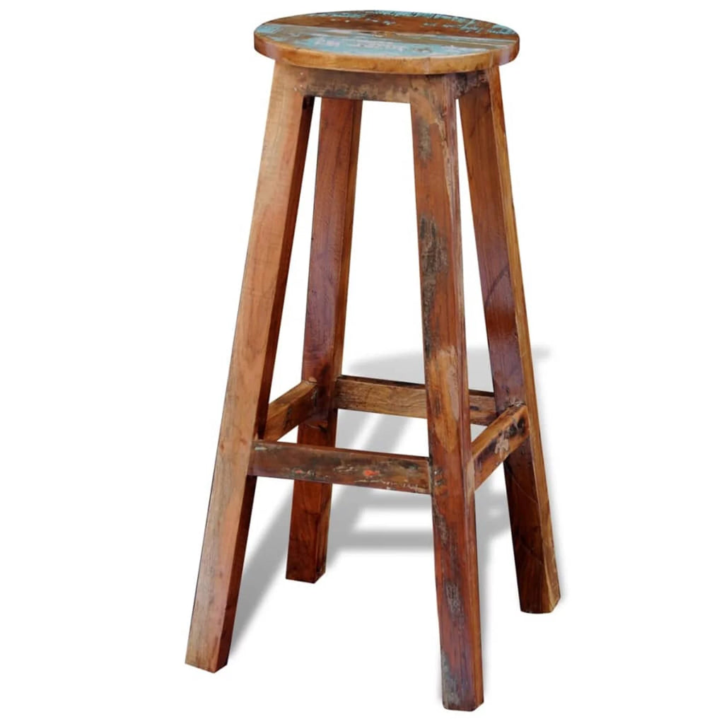 Solid Reclaimed Wood Bar Stool M129849