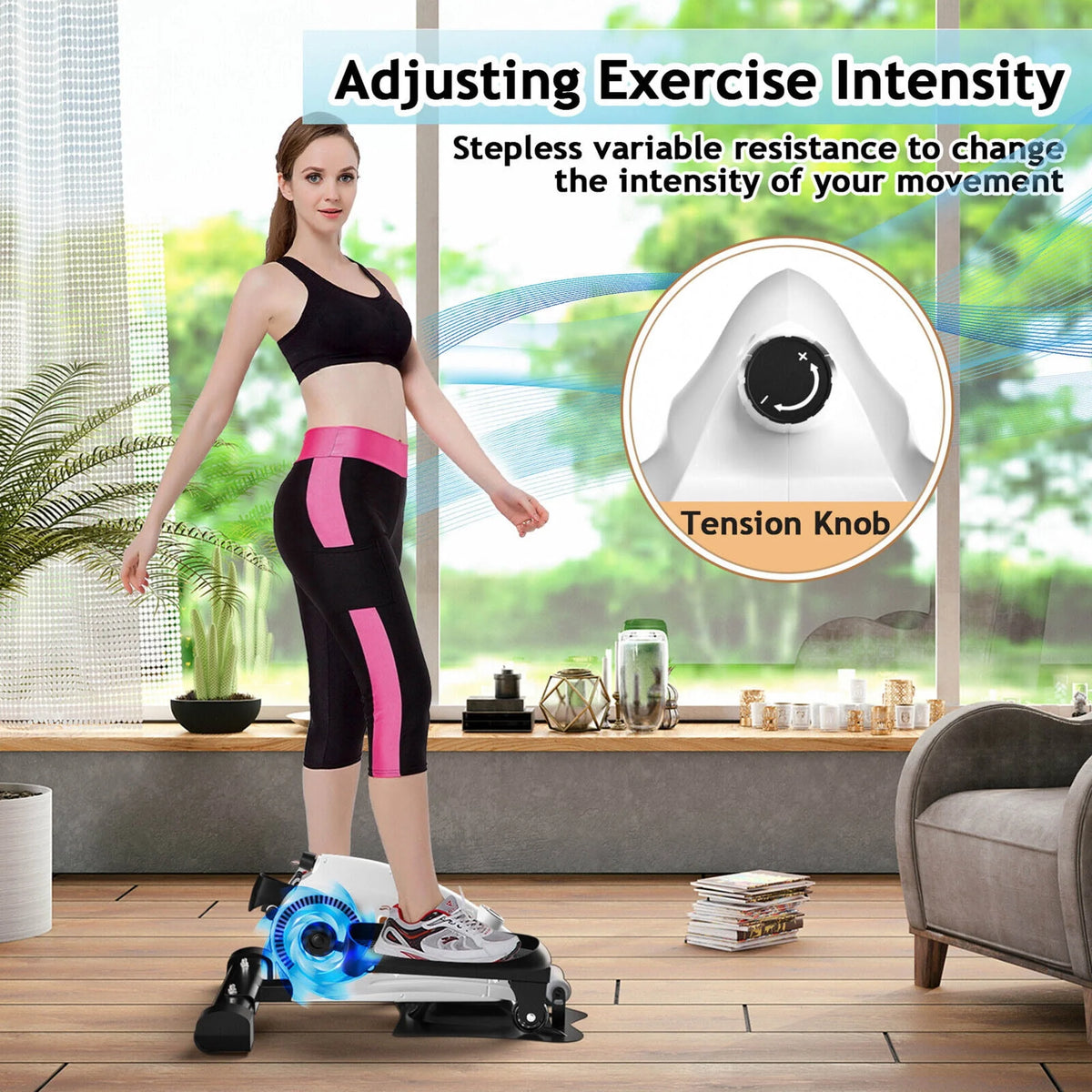 Portable Mini Magnetic Elliptical Stepper Machine I794