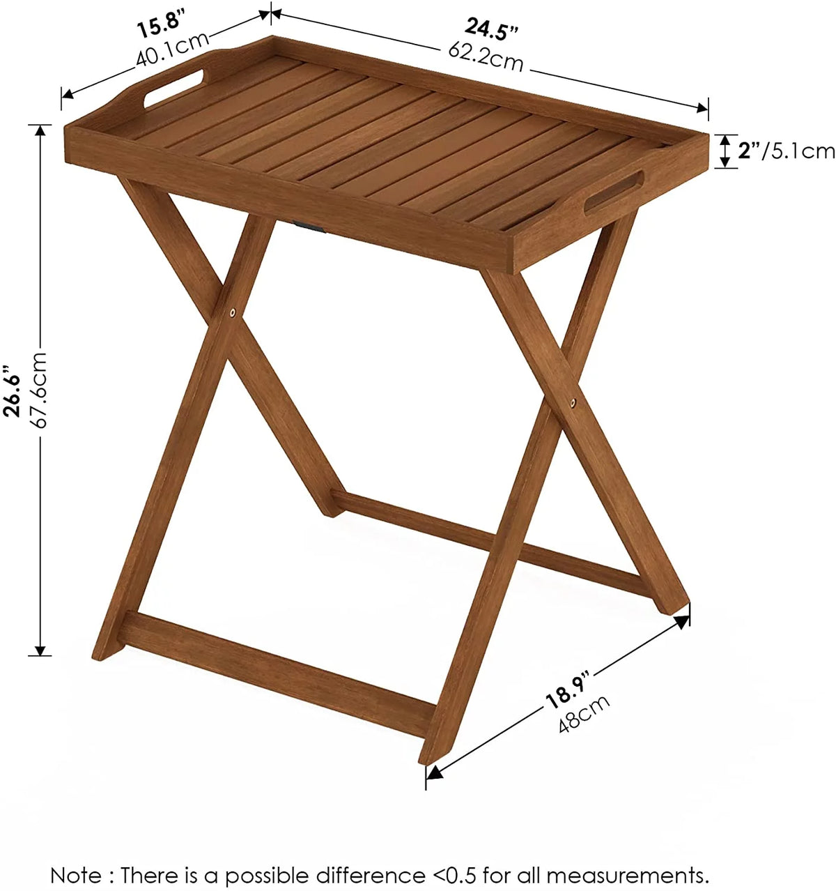 Hardwood Tray Table W7121