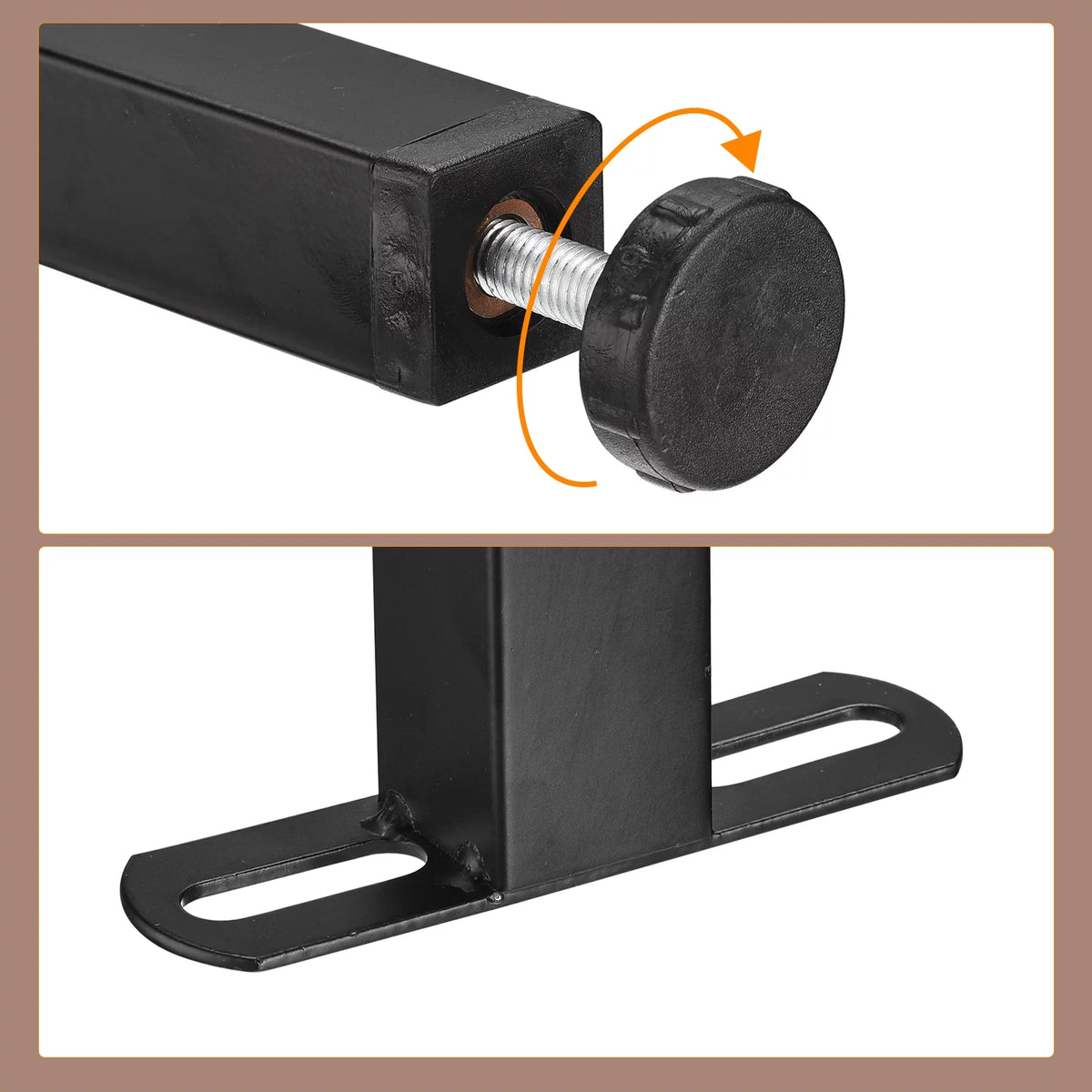 Adjustable Height Metal Bed Frame Support Leg U105499