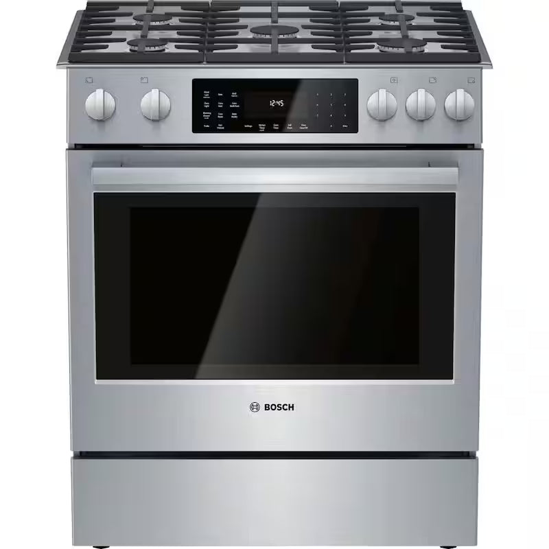 30 in. 4.6 cu. ft. Slide-In Dual Fuel Range with Convection Oven Stainless Steel F43244