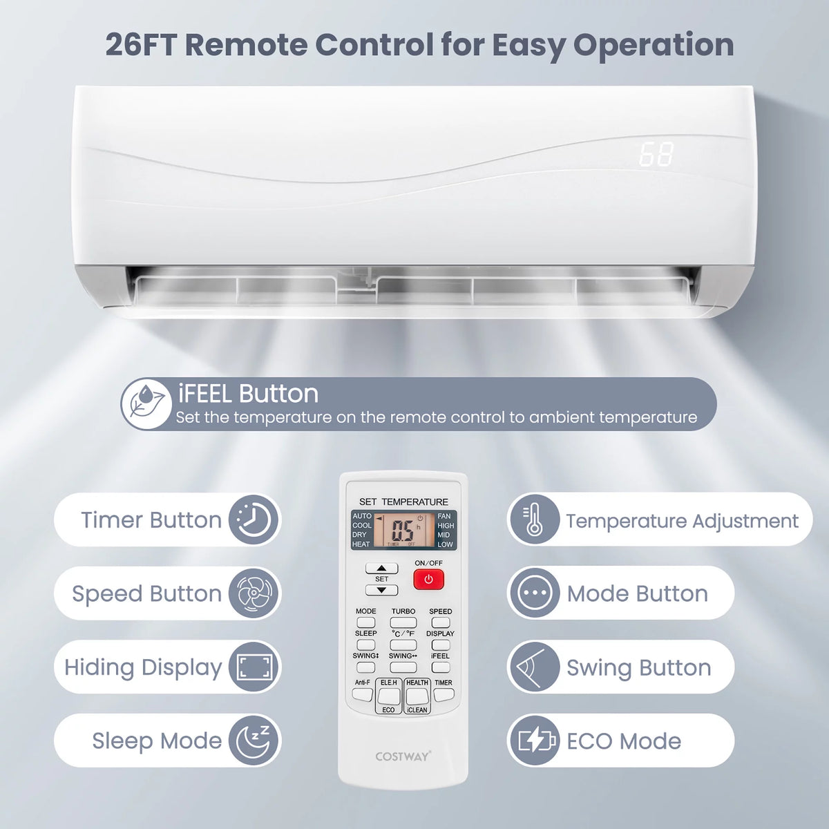 24000 BTU Mini Split Air Conditioner & Heater E304147