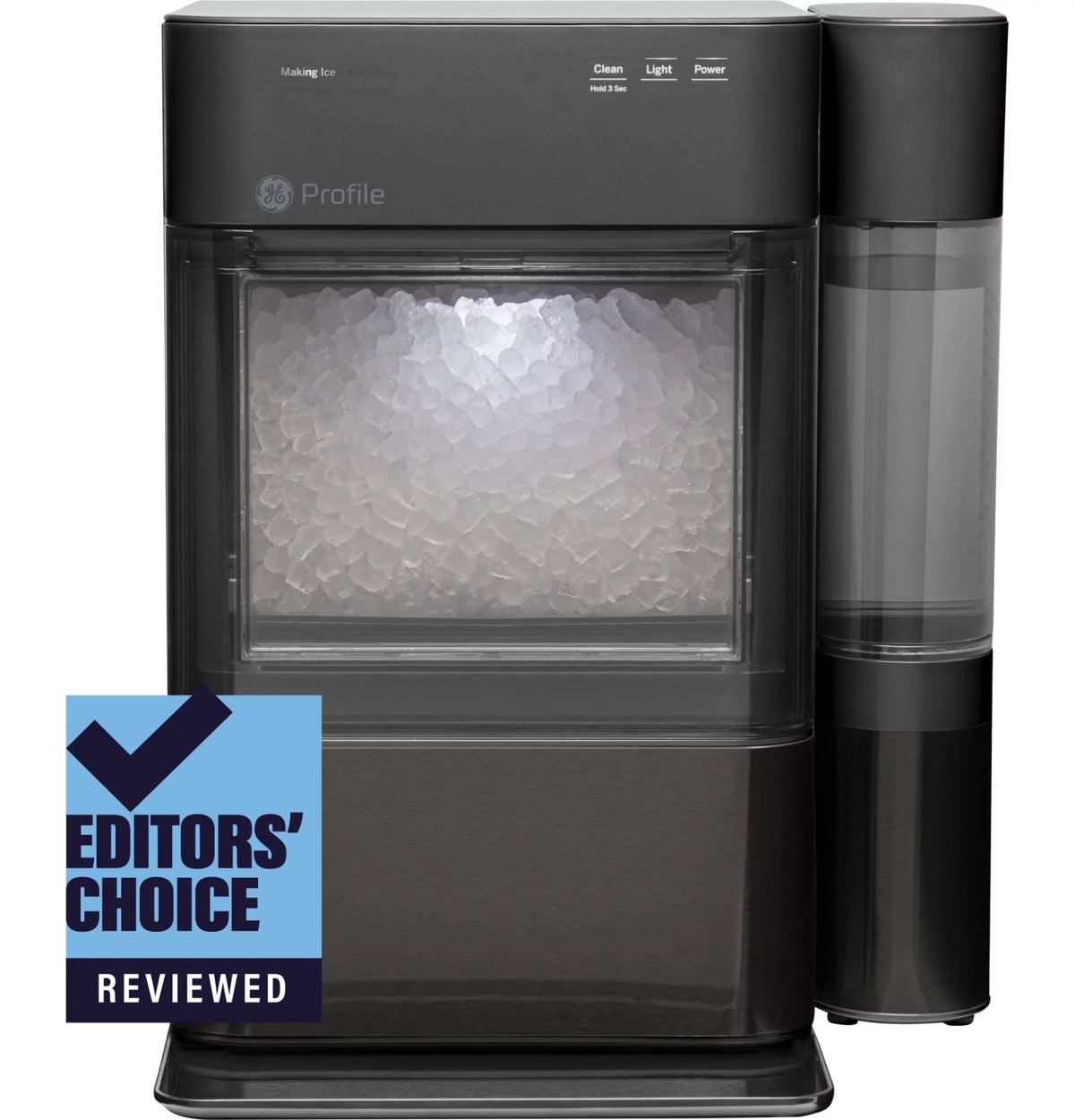 Countertop Nugget Ice Maker with Side Tank Stainless Steel H9457