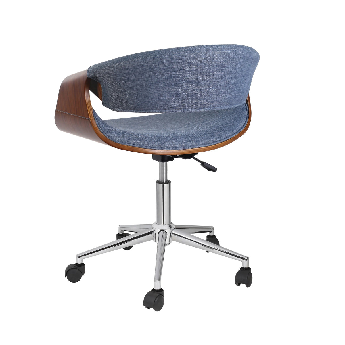 Blue Upholstered Adjustable Office Chair K304