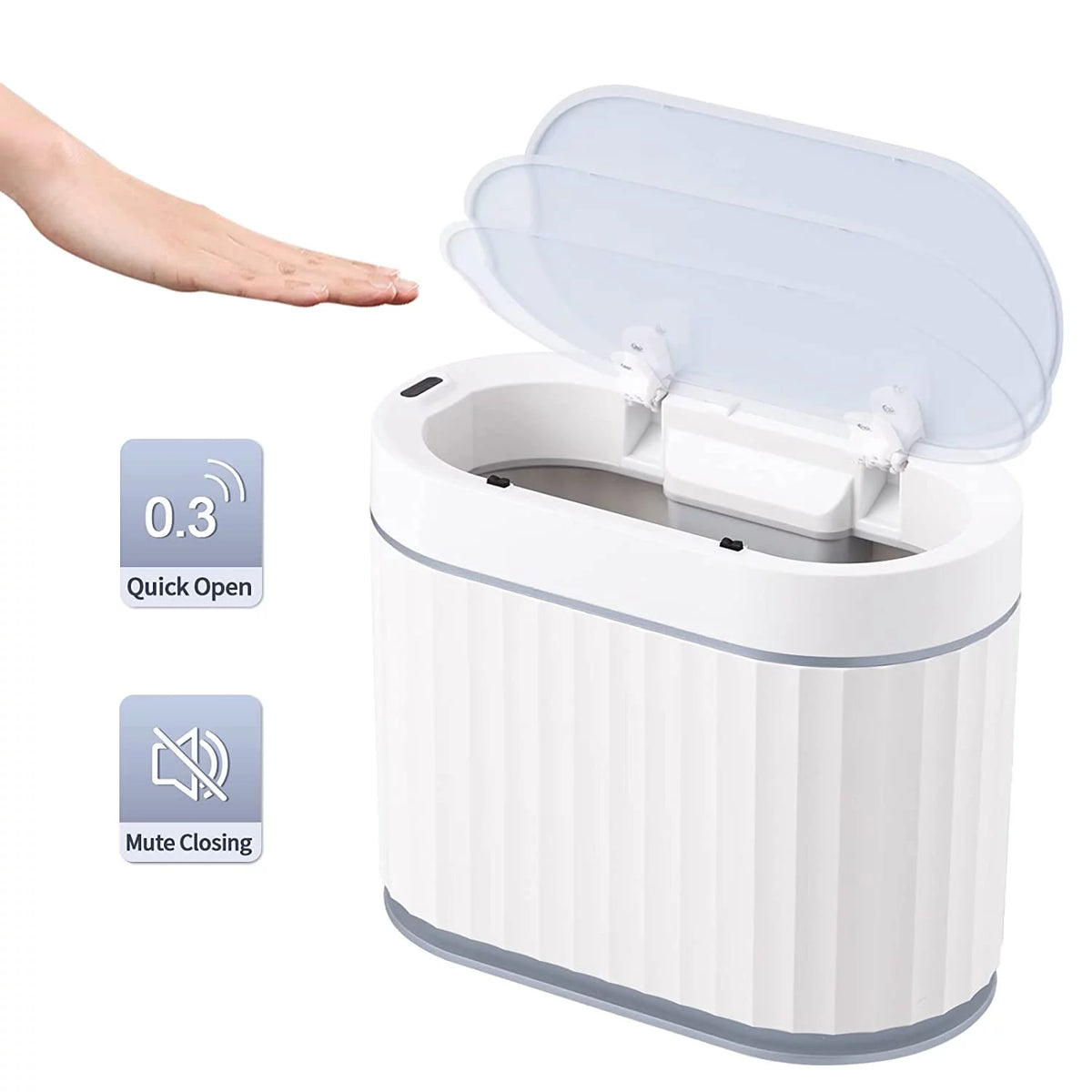 1.3 Gallon Motion Sensor Mini Trash Can with Lid T321692