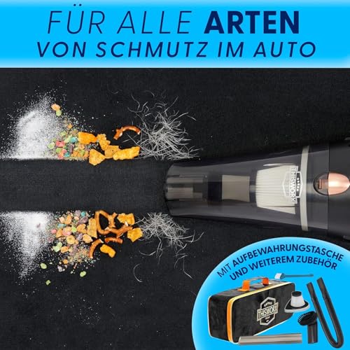 Portable Handheld Car Vacuum Cleaner with 16ft Cord, Bag, and Attachments K6477