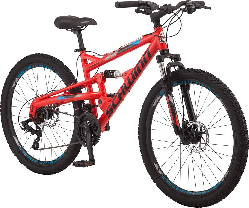 26 In. Wheels 24-Speed Aluminum Full Suspension Mountain Bike N421