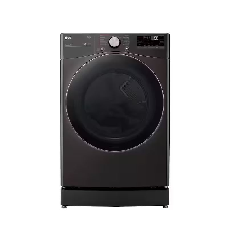 7.4 Cu. Ft. Vented Smart Stackable Gas Dryer in Black Steel B8062